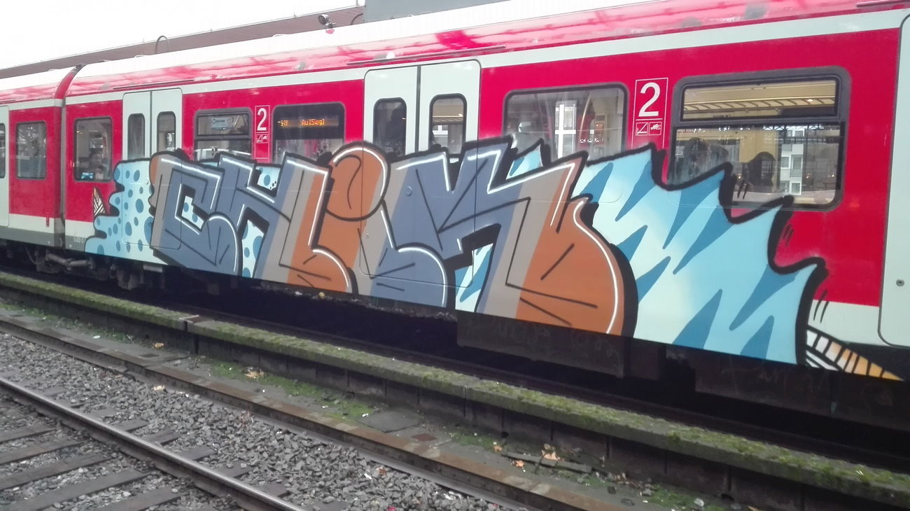 Graffiti Train in Köln - Photo by bocat - CHIK (2017)