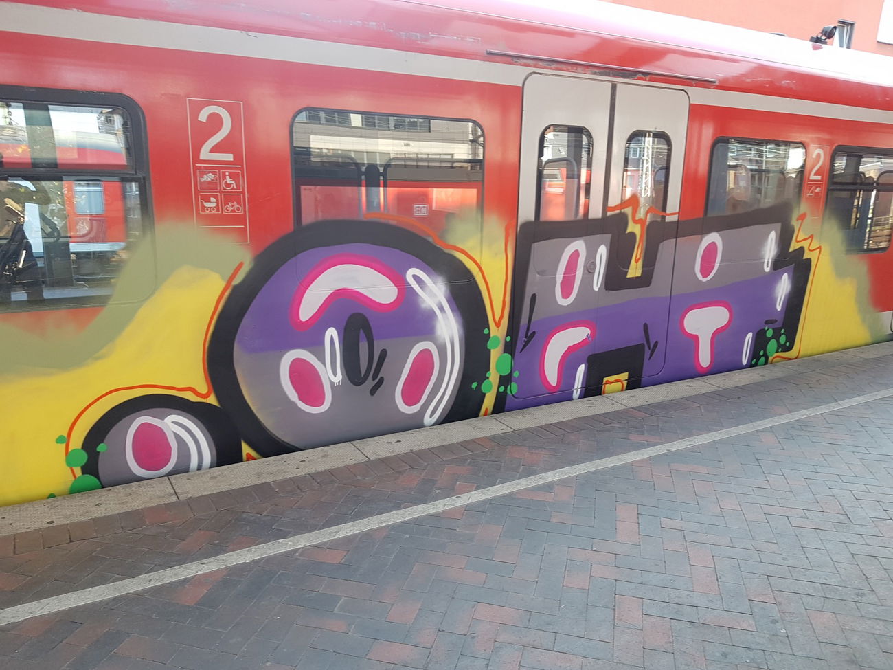Graffiti Train in Köln - Photo by bocat - OH, CREW (2018)