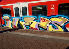 Graffiti Train in Köln - Photo by bocat - ILTS (2018)