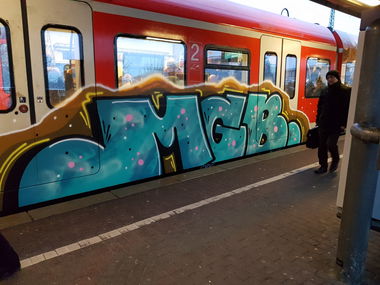 Graffiti Train in Köln - Photo by bocat - MGB (2018)