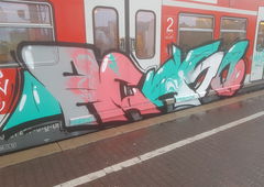 Graffiti Train in Köln - Photo by bocat - ACHSO (2018)