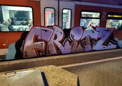 Graffiti Train in Köln - Photo by bocat - FRITU (2018)
