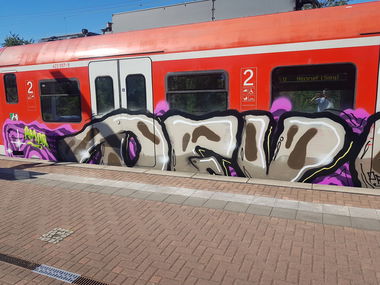 Graffiti Train in Köln - Photo by bocat - DFV (2018)