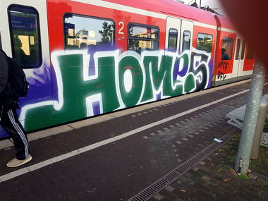 Graffiti Train in Köln - Photo by bocat - HOMES