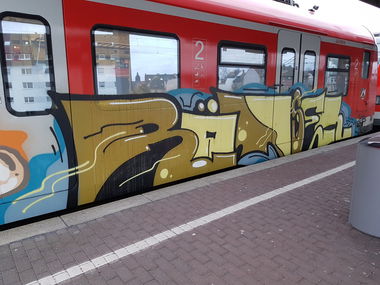 Graffiti Train in Köln - Photo by bocat - RÄTZEL (2018)