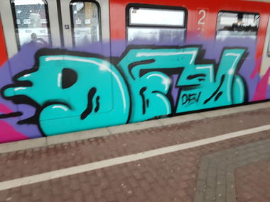 Graffiti Train in Köln - Photo by bocat - DFV (2018)