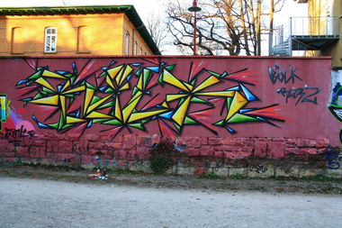 Graffiti Wall - Photo by boelk - boelk, rwrz, jena (2014)