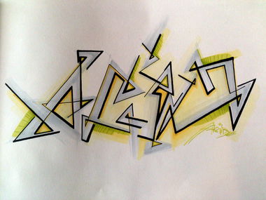 Graffiti Sketch - Photo by boelk - acid, battle (2014)