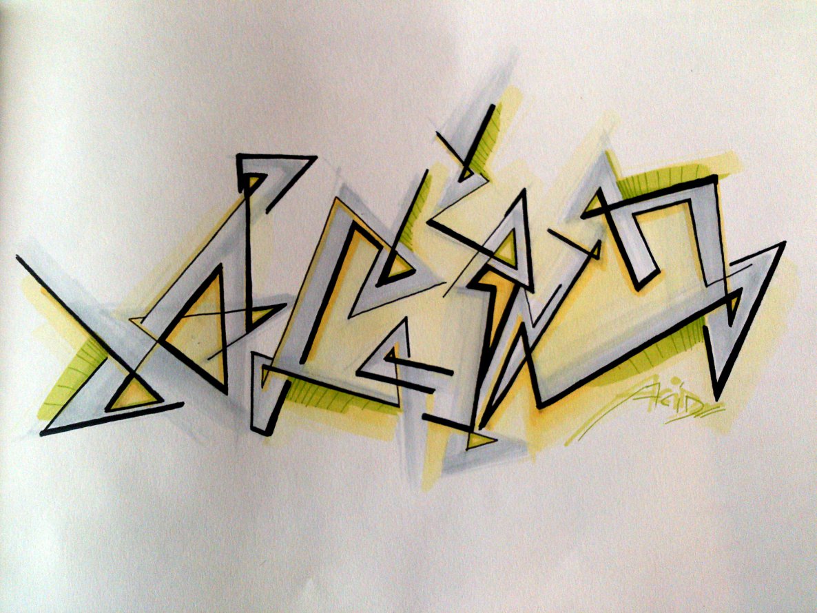 Graffiti Sketch - Photo by boelk - acid, battle (2014)