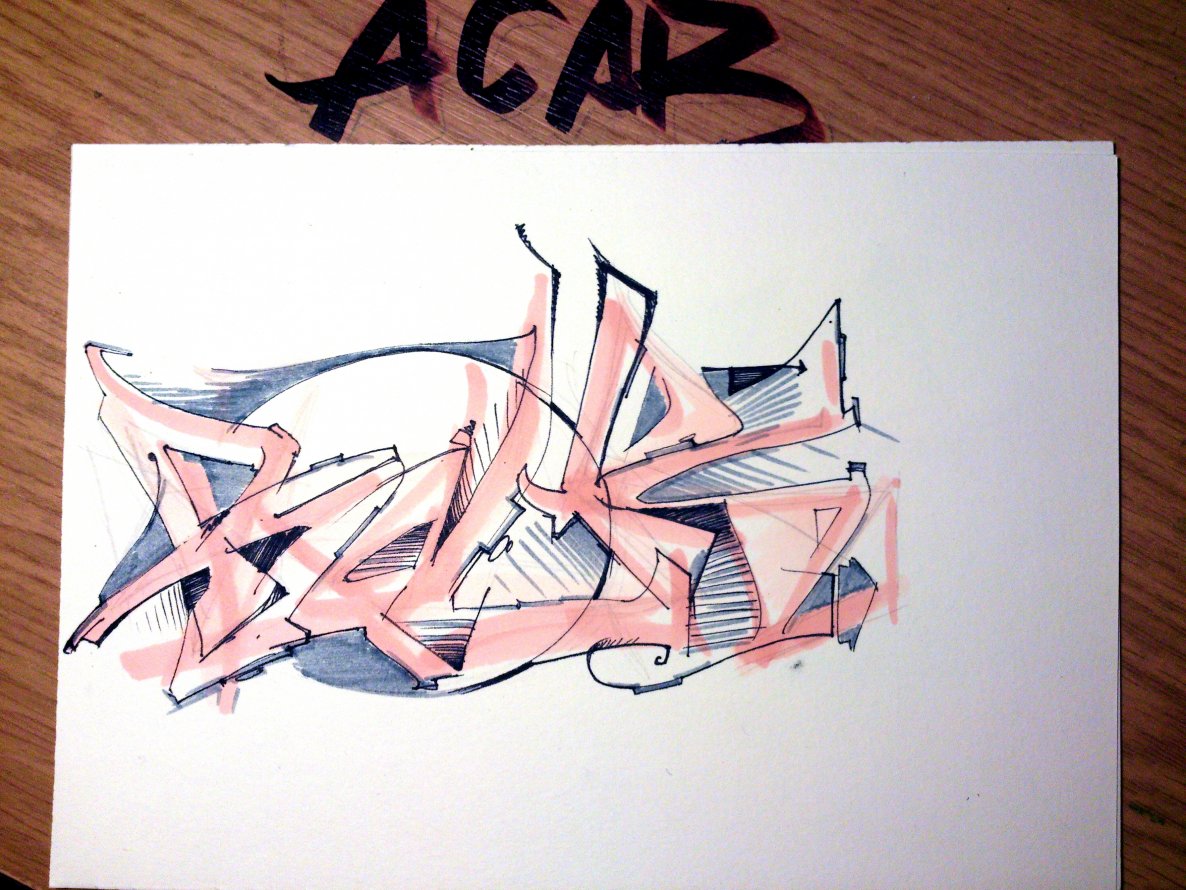 Graffiti Sketch - Photo by boelk - boelk, rwrz (2014)