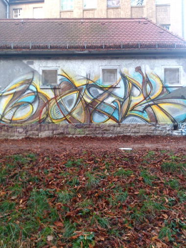 Graffiti Wall - Photo by boelk - jena, lommerweg, rwrz (2014)
