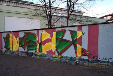 Graffiti Wall in Jena - Photo by boelk - jena, lommerweg (2015)