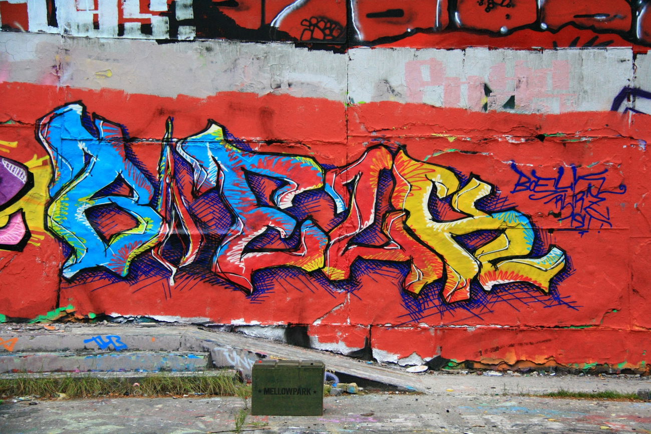 Graffiti Wall - Photo by boelk - rwrz, jena_graffiti, mellowpark (2015)