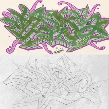 Graffiti Sketch - Photo by boeone (2018)