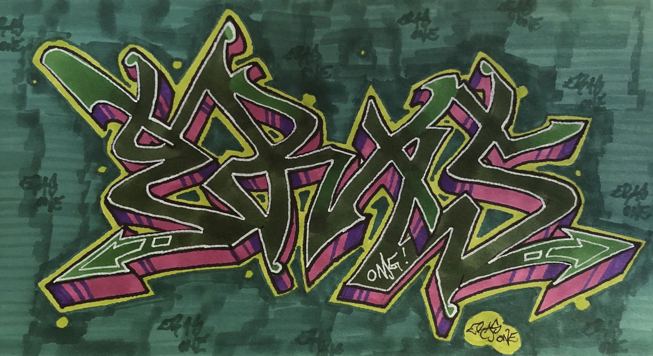 Graffiti Sketch - Photo by boeone (2018)