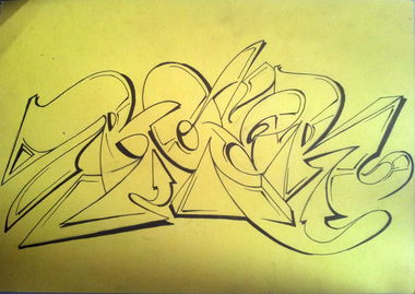 Graffiti Sketch - Photo by boer412 - boer, sketch, romania (2014)