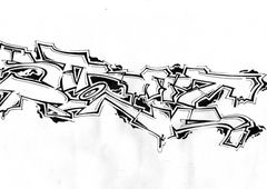 Graffiti Sketch - Photo by boheme - streetpins, boheme (2013)