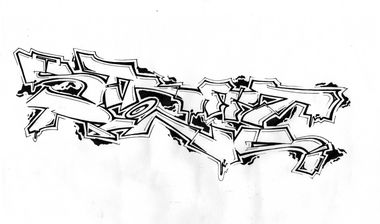 Graffiti Sketch - Photo by boheme - streetpins, boheme (2013)