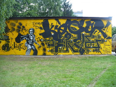 Graffiti Wall in Zory - Photo by boner1985 - lule, kocur, boner