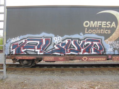 Graffiti Train - Photo by bonn - flut, 82, dmx (2013)