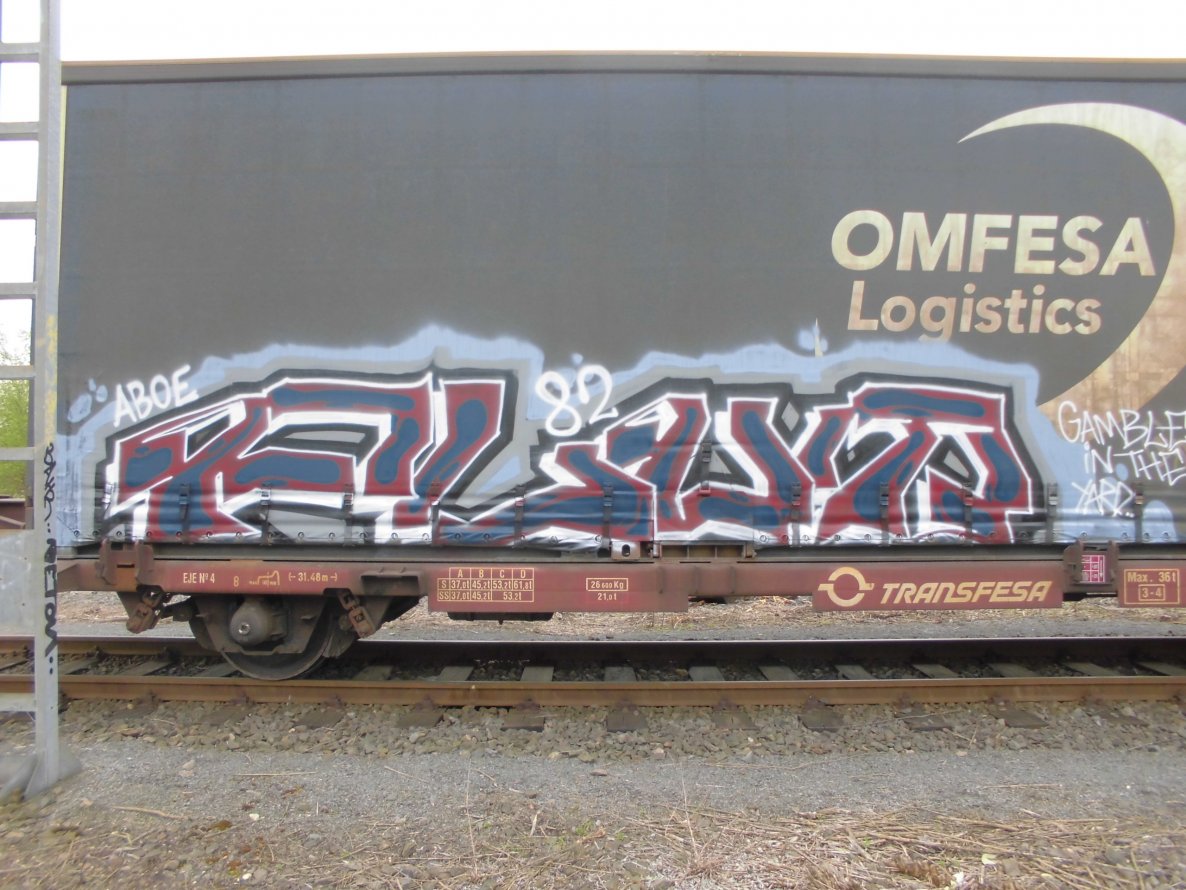 Graffiti Train - Photo by bonn - flut, 82, dmx (2013)