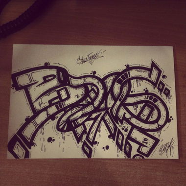 Graffiti Sketch - Photo by borns123 - borns, brs, stillfree (2014)