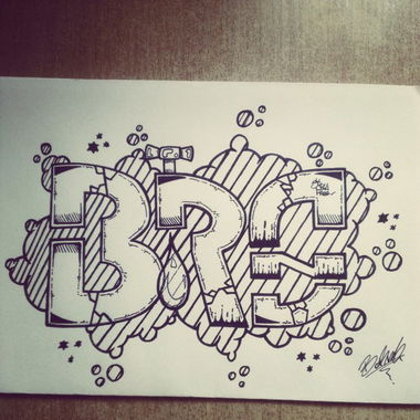 Graffiti Sketch - Photo by borns123 - borns, brs, stillfree (2014)