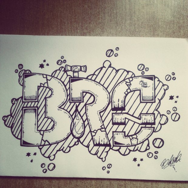 Graffiti Sketch - Photo by borns123 - borns, brs, stillfree (2014)