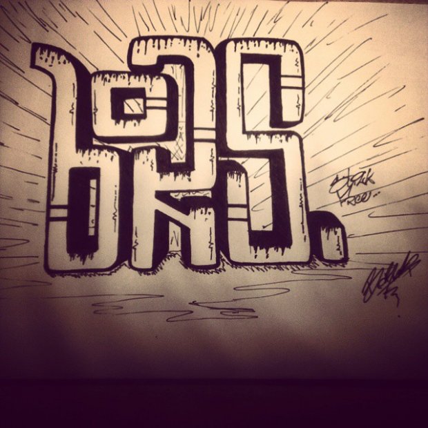 Graffiti Sketch - Photo by borns123 - borns, brs, stillfree (2014)