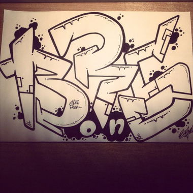 Graffiti Sketch - Photo by borns123 - borns, brs, stillfree (2014)