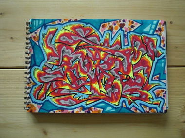 Graffiti Sketch - Photo by bpowder - fire, main, crew