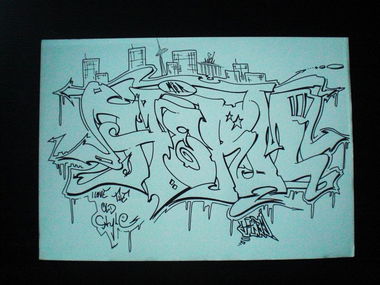 Graffiti Sketch - Photo by bpowder - herm, main, crew