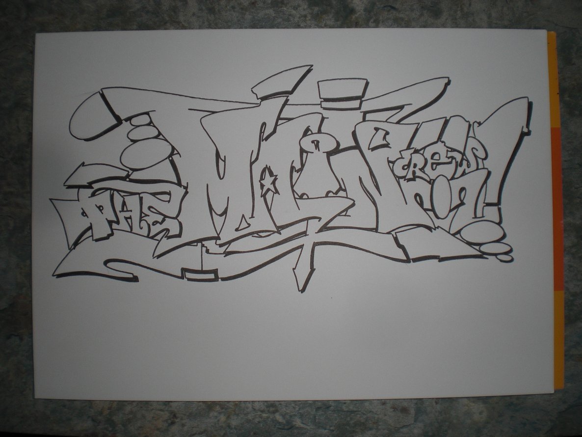 Graffiti Sketch - Photo by bpowder - main, crew, rules