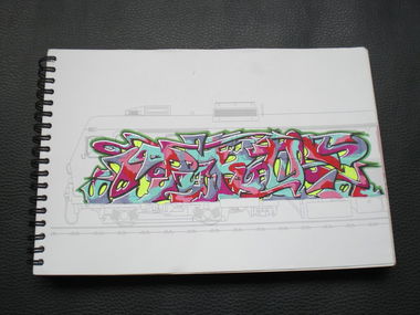 Graffiti Sketch - Photo by bpowder - pyro, main, crew