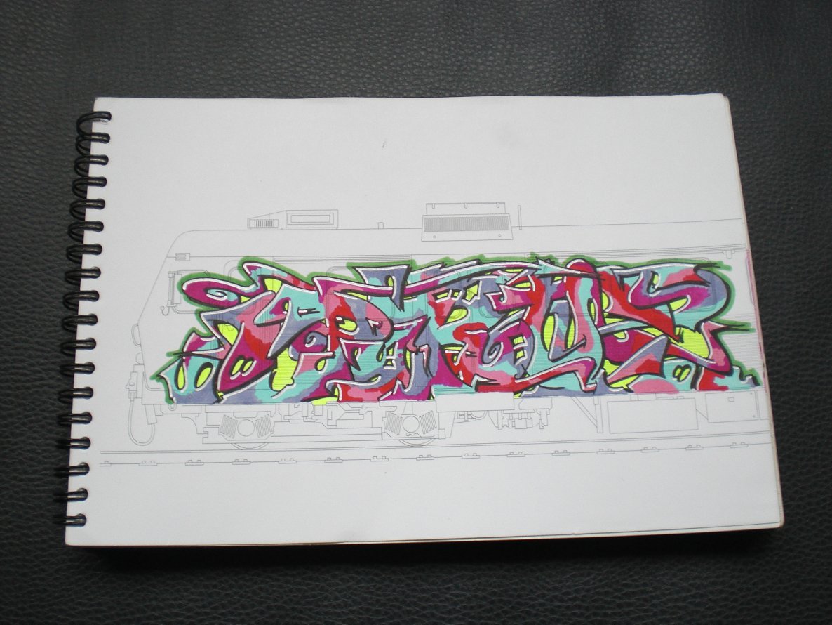 Graffiti Sketch - Photo by bpowder - pyro, main, crew