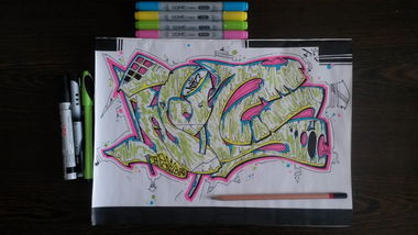 Graffiti Sketch - Photo by bpowder - bpowder, NOC, Battleboard