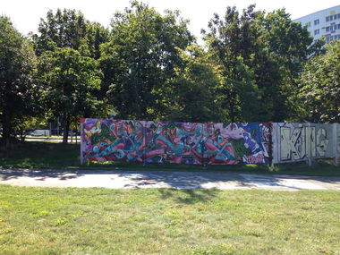 Graffiti Wall - Photo by bpowder - berlin, yowat, jowat