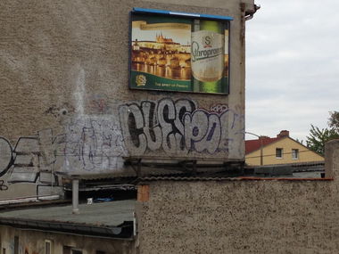 Graffiti Bombing - Photo by bpowder - Berlin, CLES, POK