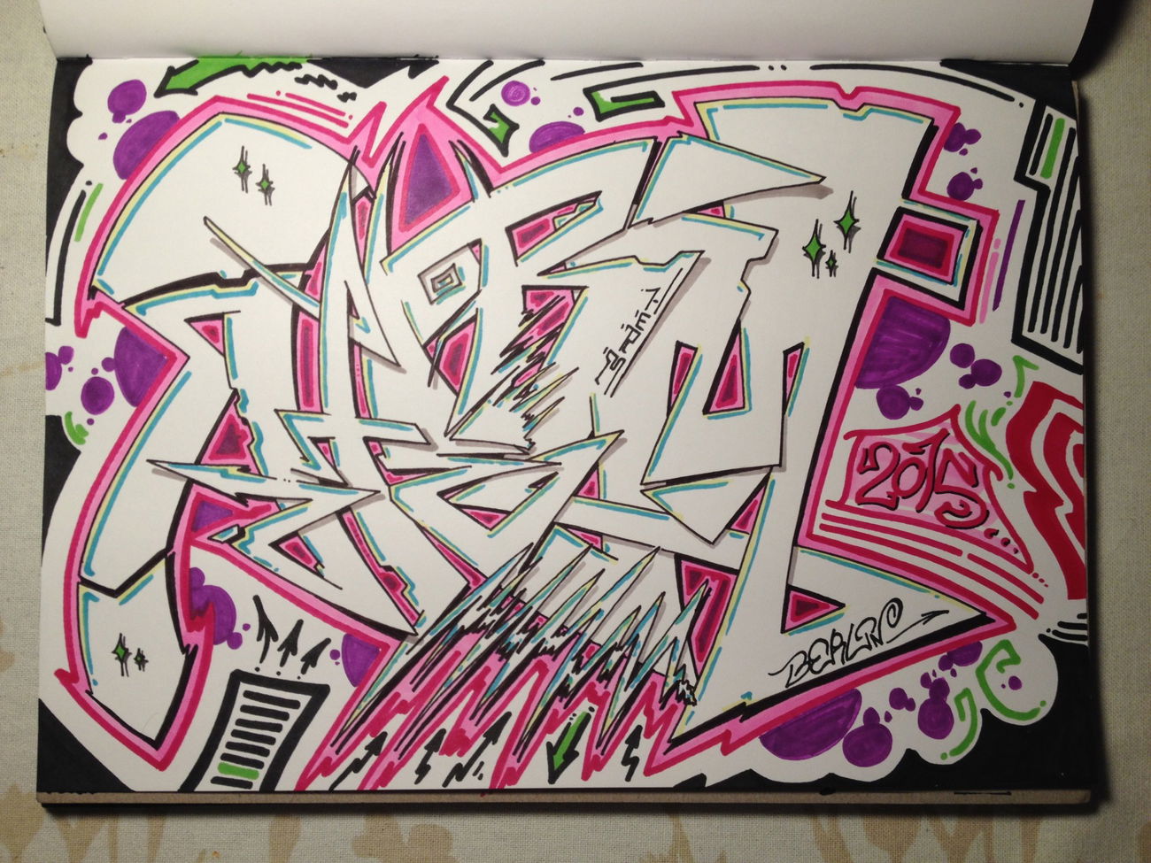 Graffiti Sketch - Photo by bpowder - berlin, herm, mcr (2015)