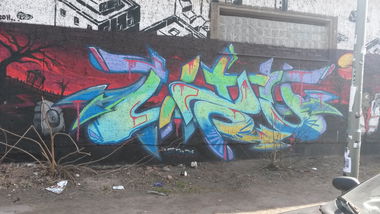 Graffiti Wall - Photo by bpowder - berlin, uzo, dhg