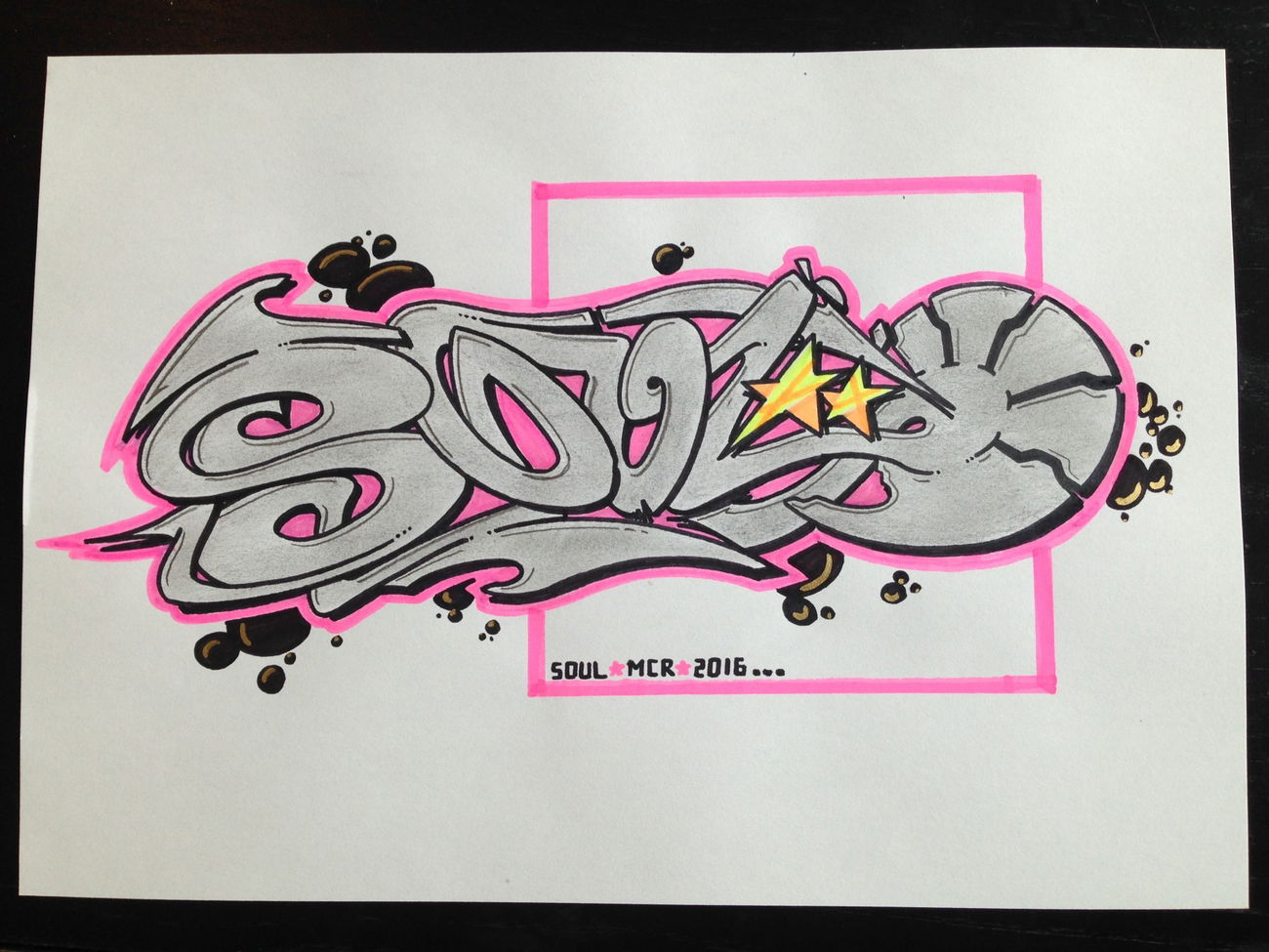 Graffiti Sketch - Photo by bpowder - Berlin, Soul, Mcr