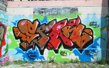 Graffiti Wall - Photo by br4k3s - wall, wien, star (2014)