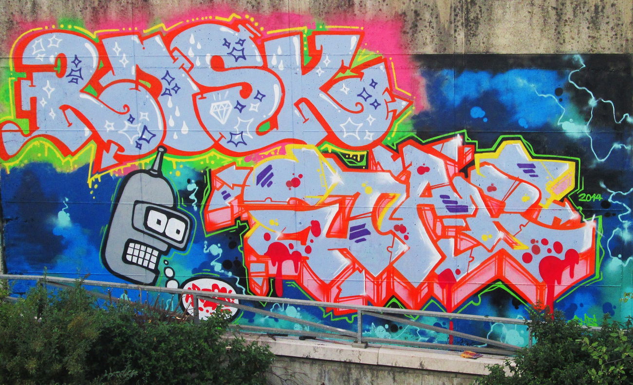 Graffiti Wall - Photo by br4k3s - rosk, star, italy (2014)