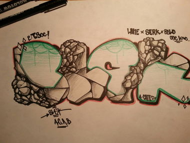 Graffiti in Bremen - Photo by brainlesskidd - Brainless, Kids, Bald