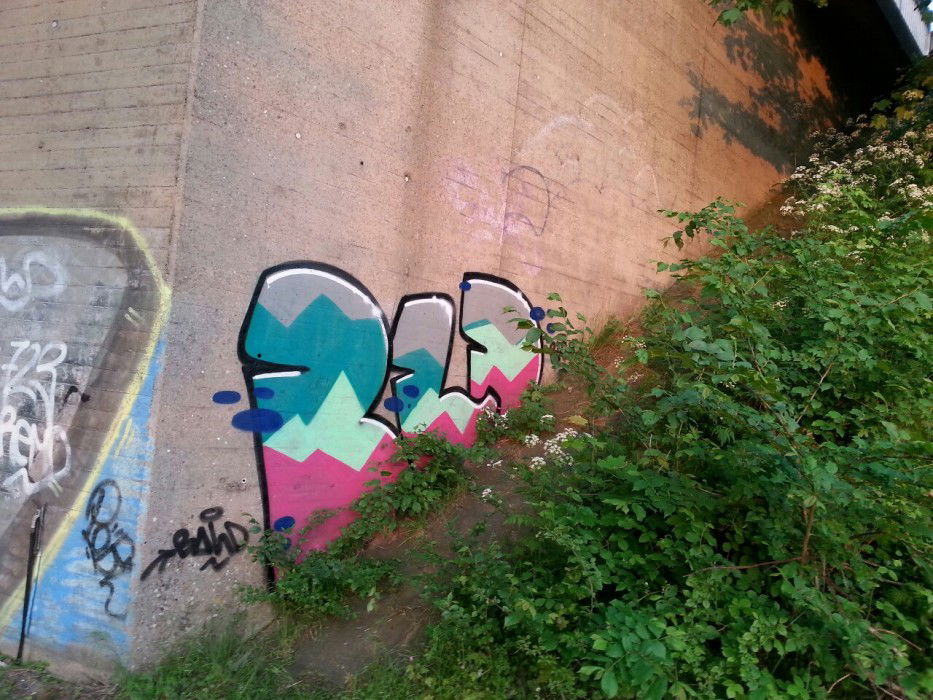 Graffiti Bombing in Bremen - Photo by brainlesskidd - Bald, Brainless, Kidd