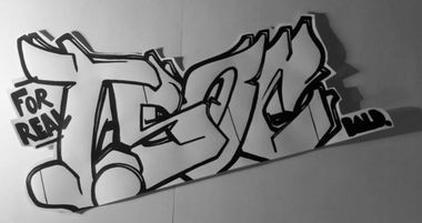 Graffiti Sketch in Bremen  - Photo by brainlesskidd - T.SOC, Bald, Brainless