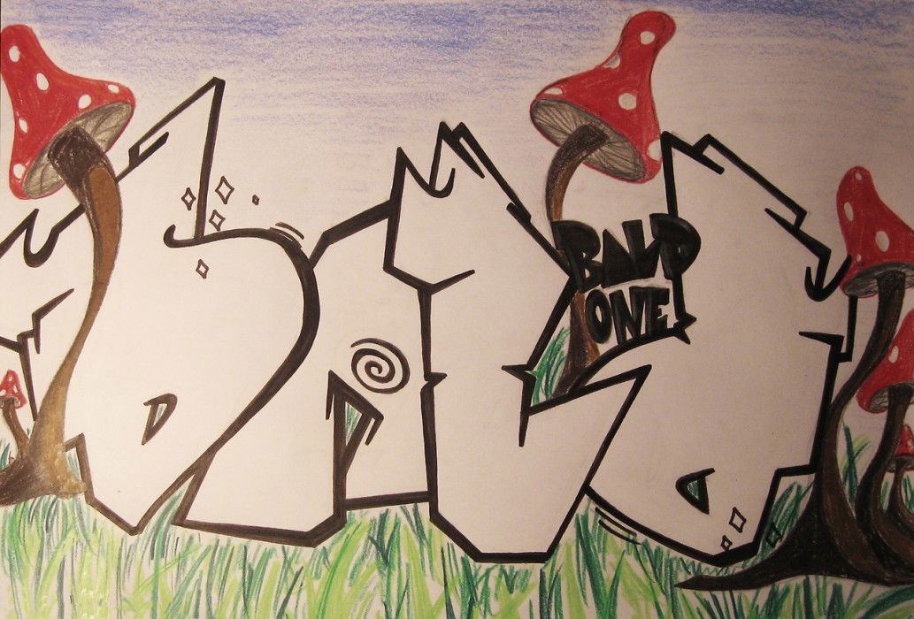 Graffiti Sketch in Bremen - Photo by brainlesskidd - Brainless, Kidd, Bald