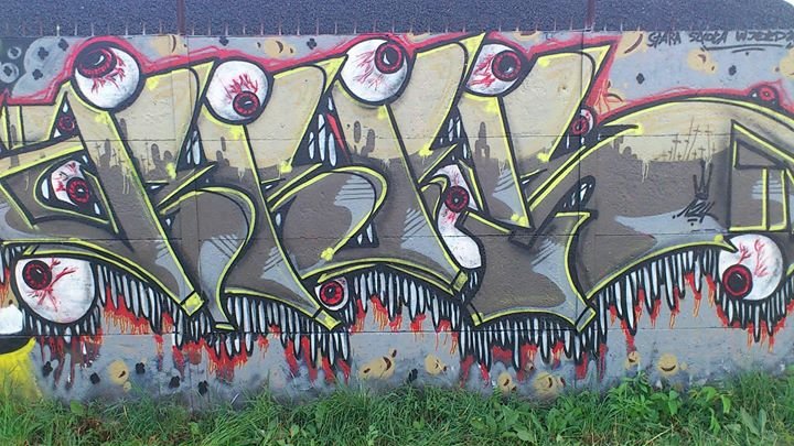 Graffiti Wall in Kielce - Photo by bris124 - briser, bris124, bris