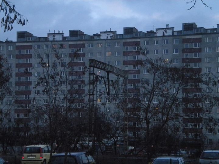 Graffiti Bombing in Kielce - Photo by bris124 - rooftop, bris, bris124