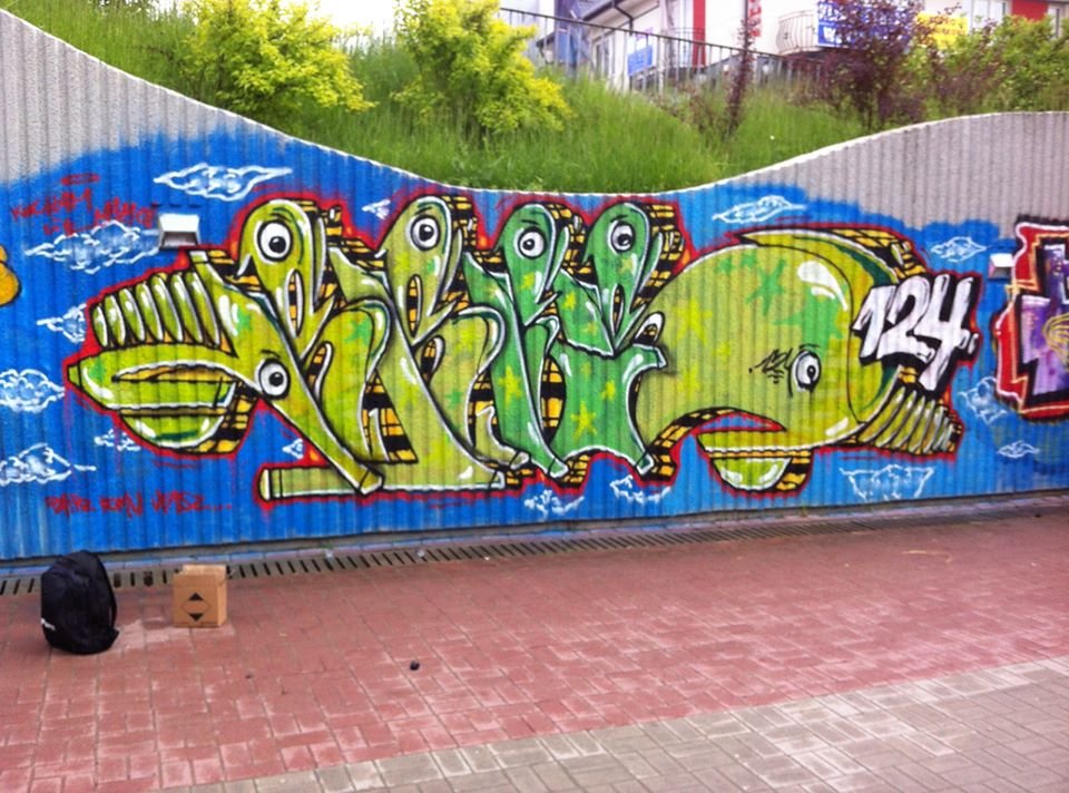 Graffiti Wall in Kielce - Photo by bris124 - bris, bris124, briser